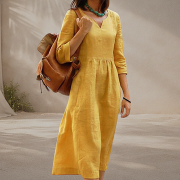 Sundrenched Relaxed Midi Dress