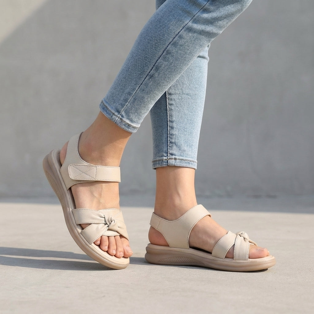 Elegant Criss-Cross Soft-Soled Flat Sandals