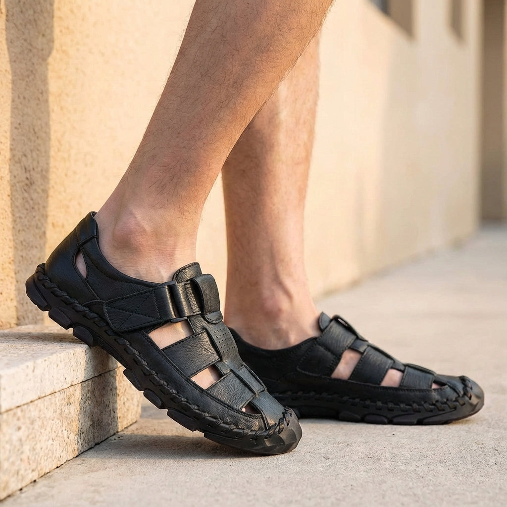 Bruce Signature Fisherman Sandal with Woven Straps and Breathable Cut-Outs