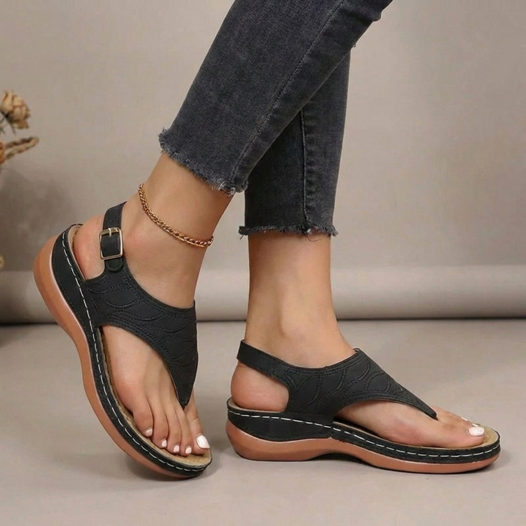 Serene Contoured Comfort Orthopedic Thong Sandal - Comfortable & Stylish
