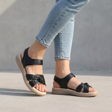 Elegant Criss-Cross Soft-Soled Flat Sandals
