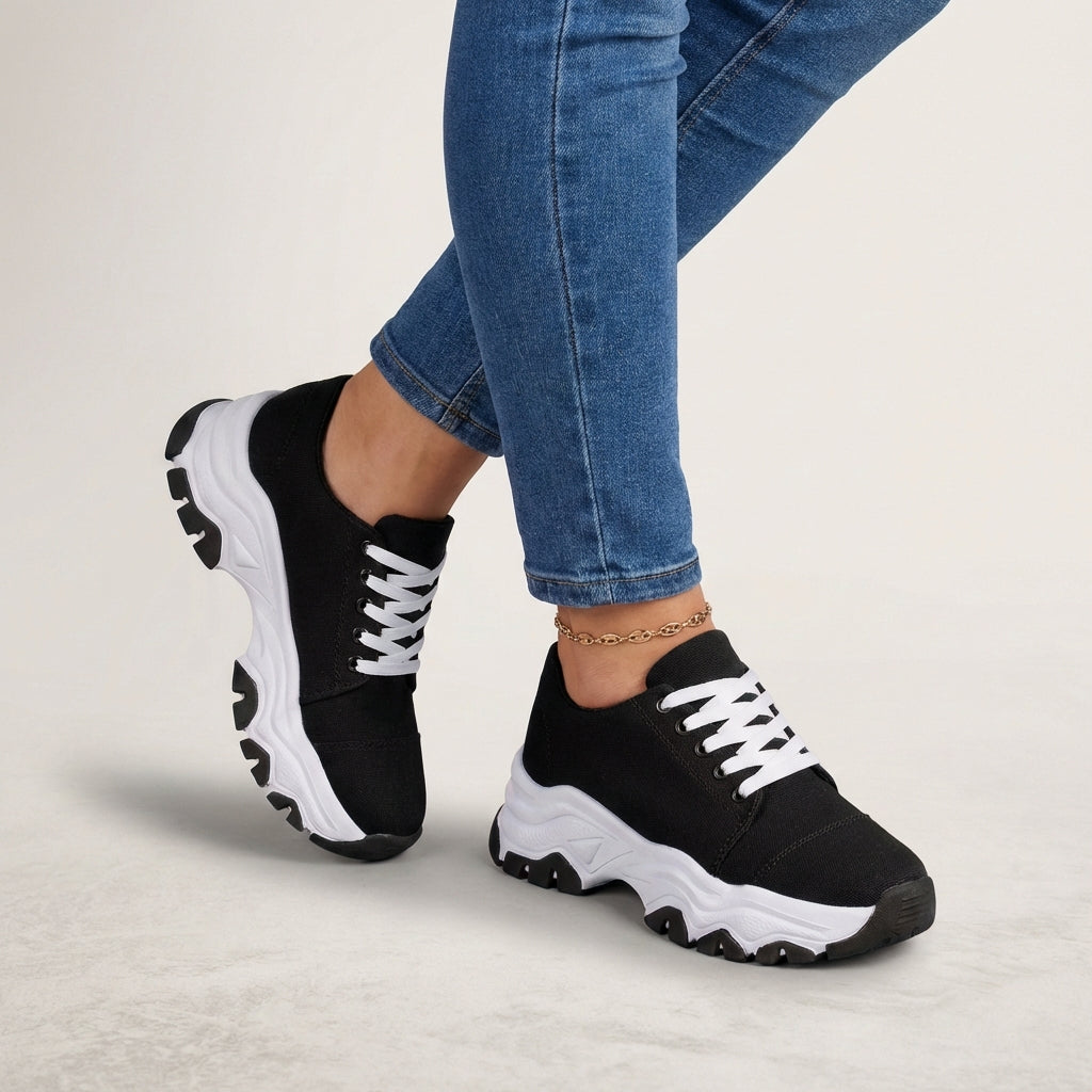 Urban Edge Chunky Platform Orthopedic Sneaker – Effortless Everyday Elegance
