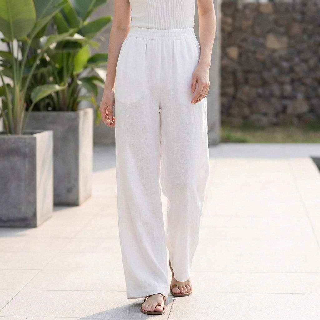 Luxe Wide-Leg Ankle Pants with Tailored Comfort