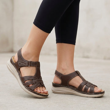 Orthopedic T-Strap Sandals with Cushioned Support