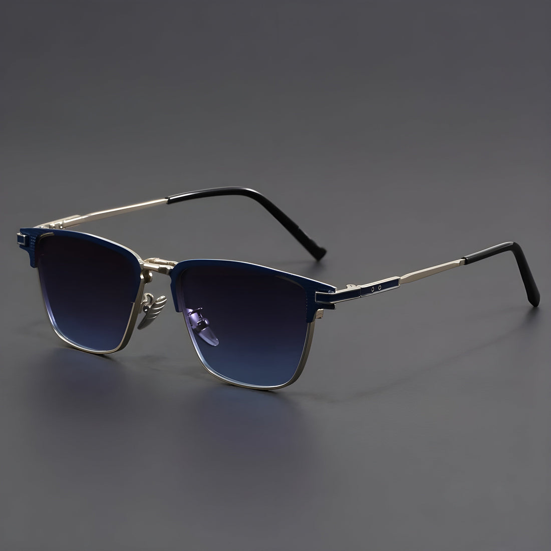 Montes Titanium Half-Frame Sunglasses